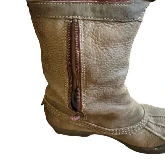 UGG F19012H Waterproof Leather & Suede Tall Lace-Up Winter Boots Women’s 7 - Picture 10 of 14